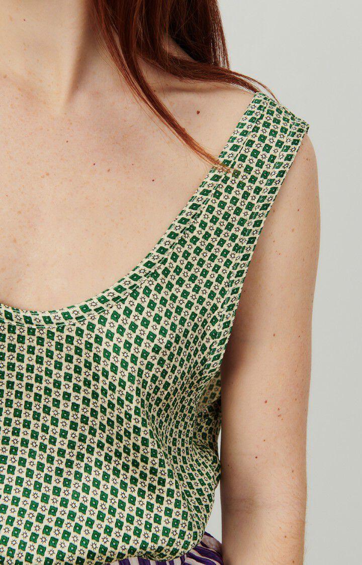 American Vintage Top Femme Shaning - ARMANDE 0 Fines Bretelles Vert - E24