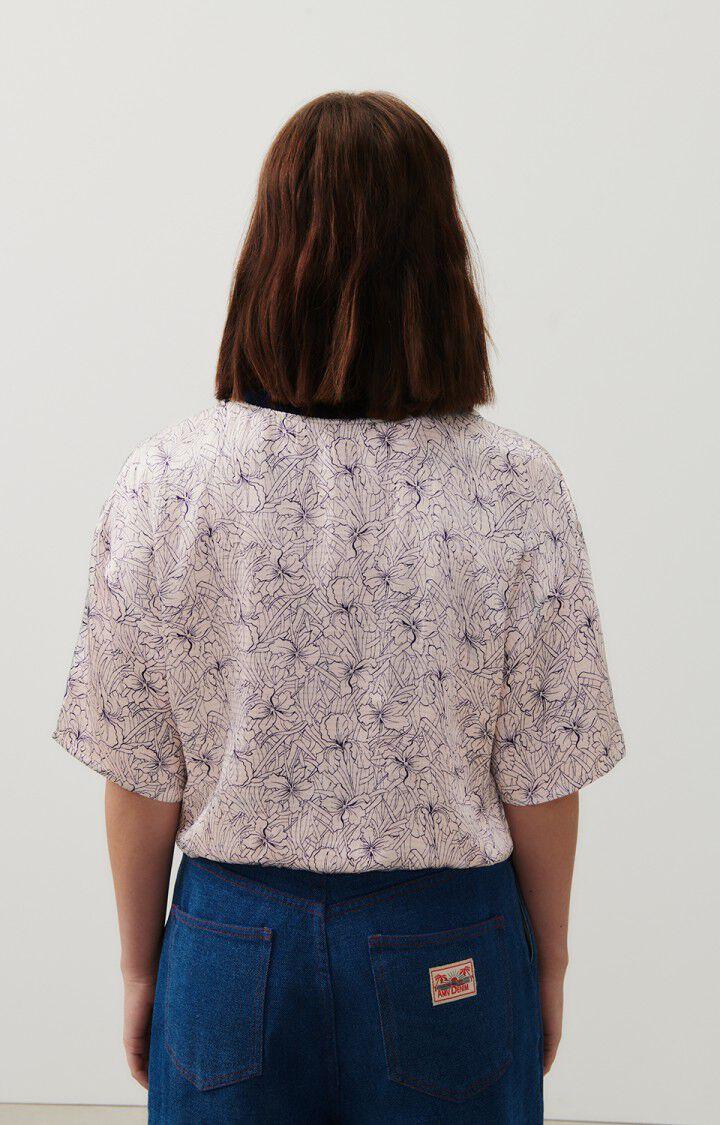 American Vintage Top Femme Shaning - NINA 22 Manches Courtes Blanc - H23