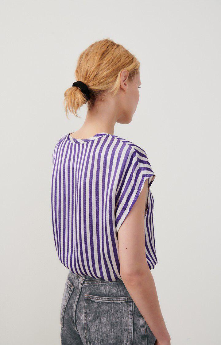 American Vintage Top Femme Shaning - RAYURES VIOLETTES 0 Sans Manches Violet - E24