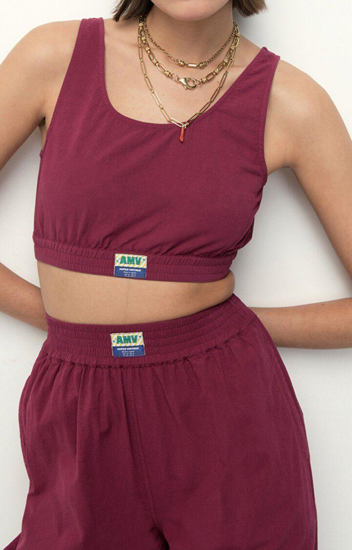 american vintage Top femme Taraw - VIGNE Sans manches Violet - E22