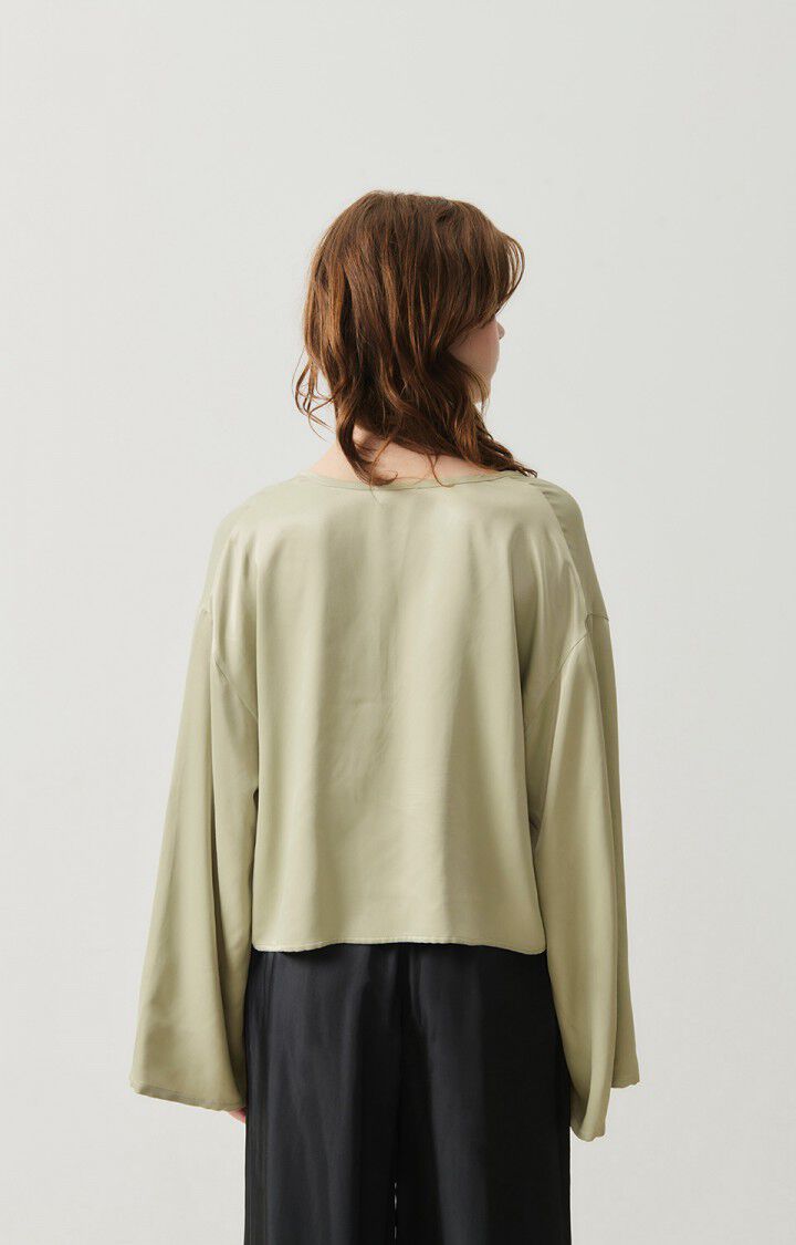 American Vintage Top Femme Unyl - FALAISE 55 Manches Longues Beige - H24