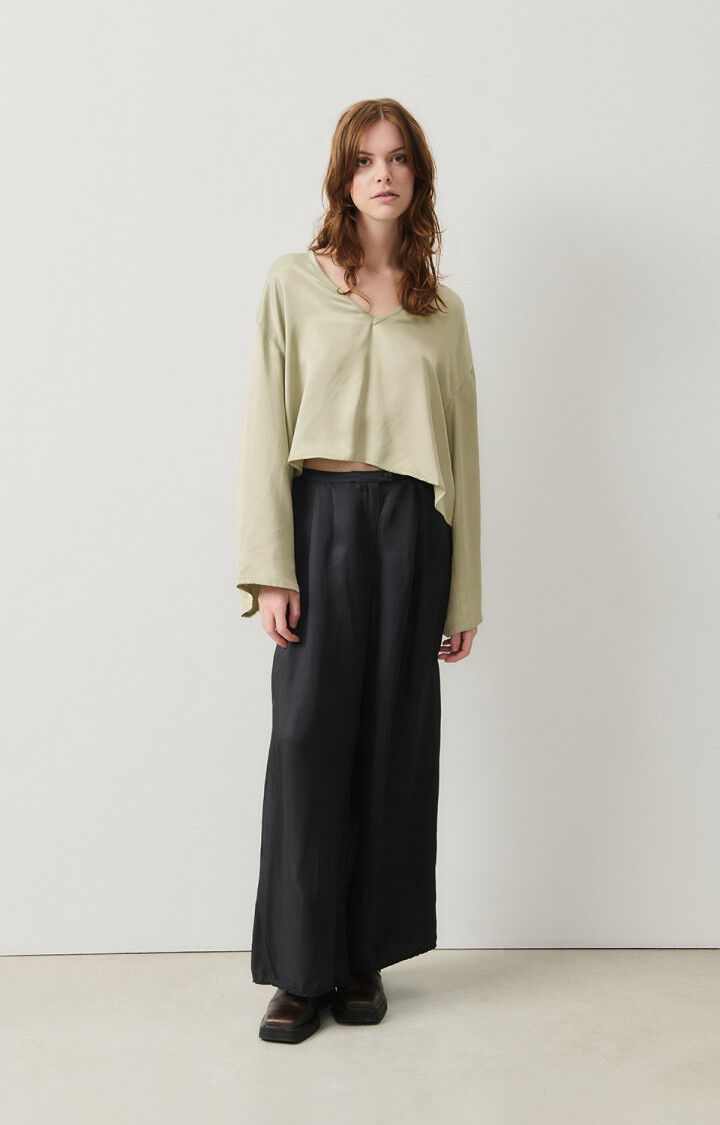American Vintage Top Femme Unyl - FALAISE 55 Manches Longues Beige - H24