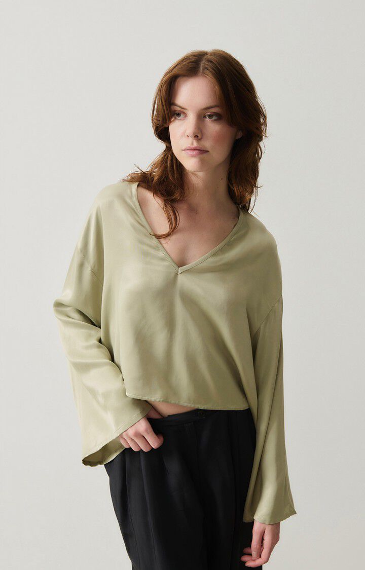 american vintage Top femme Unyl - FALAISE 55 Manches longues Beige - H24