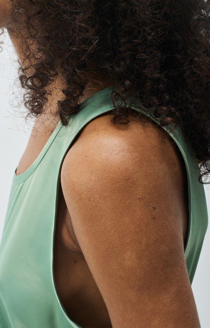 American Vintage Top Femme Unyl - SAUGE Sans Manches Vert - E25