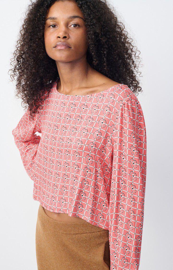 american vintage Top femme Varym - AMY 61 Manches longues Rose - H24