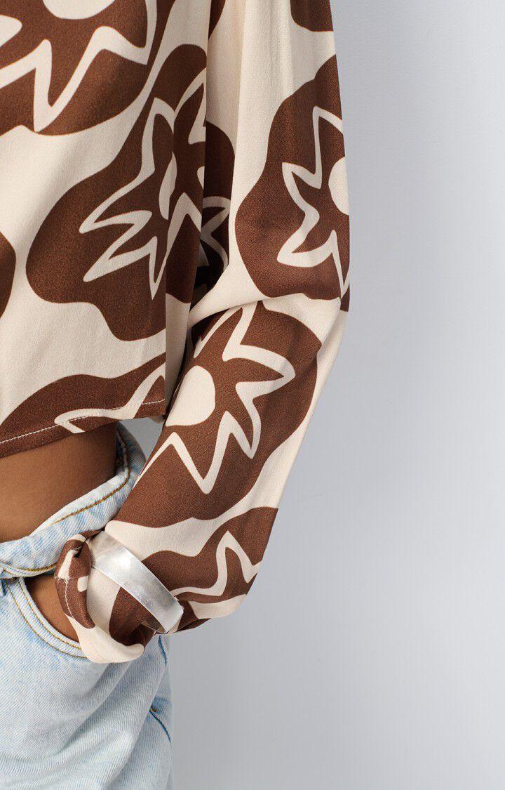 American Vintage Top Femme Varym - BABETH 61 Manches Longues Marron - H24