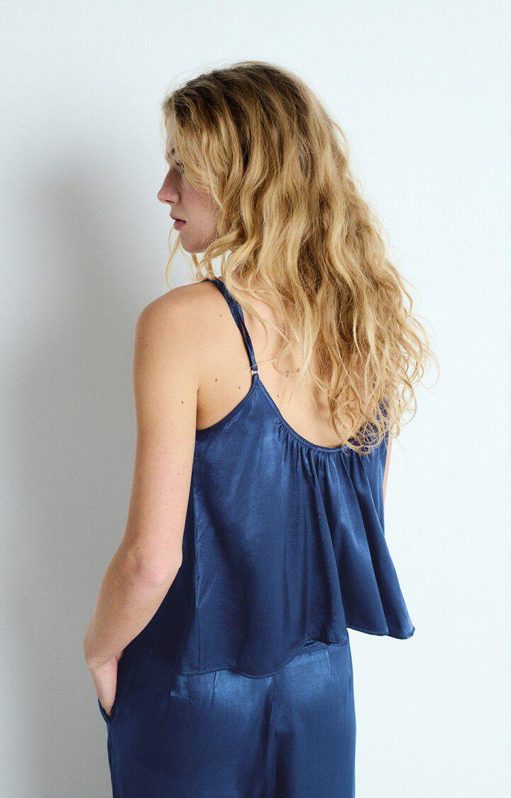 American Vintage Top Femme Voogy - NOCTURNE Fines Bretelles Bleu - E25