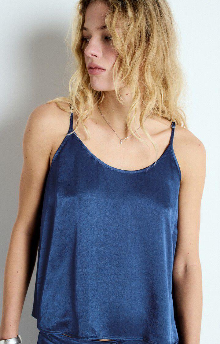 American Vintage Top Femme Voogy - NOCTURNE Fines Bretelles Bleu - E25