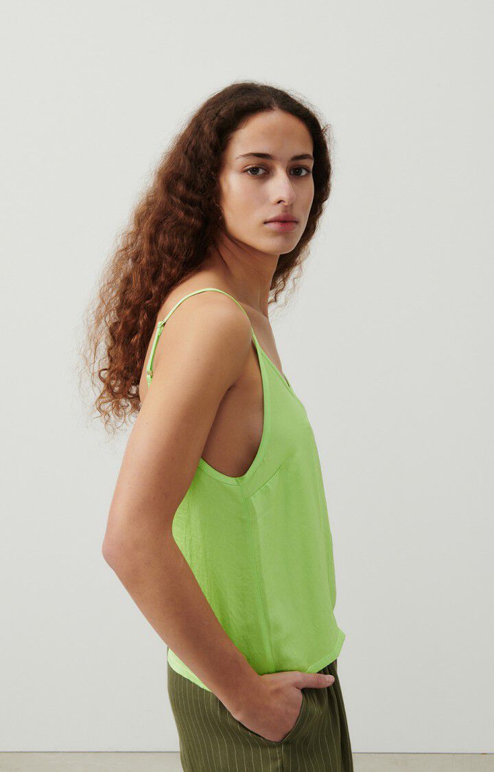 American Vintage Top Femme Widland - AMANDERAIE Fines Bretelles Vert - E24