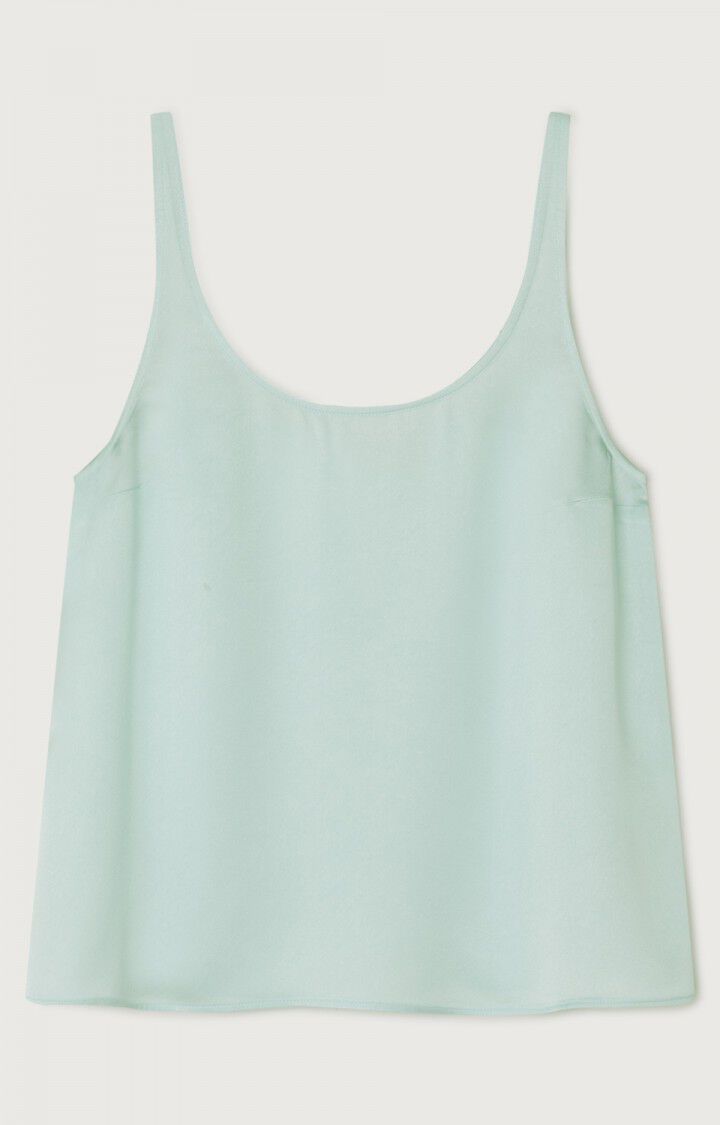 american vintage Top femme Widland - BABY BLUE Fines bretelles Bleu - E22