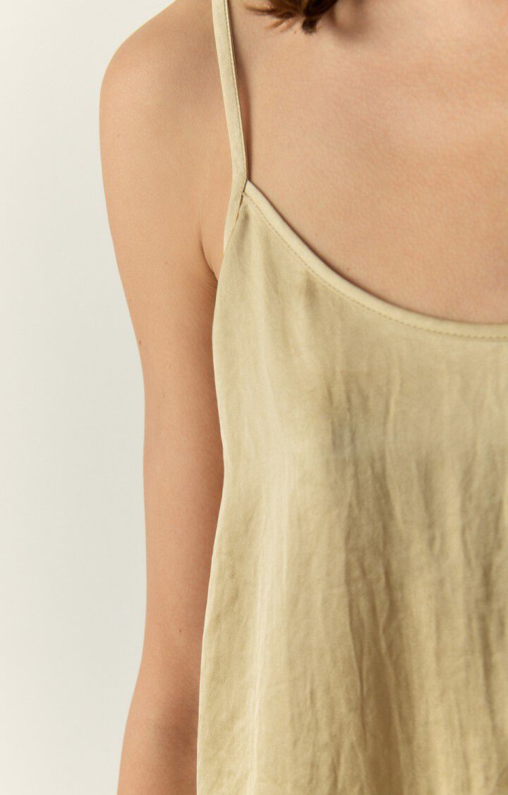 American Vintage Top Femme Widland - FICELLE 0 Fines Bretelles Beige - E23