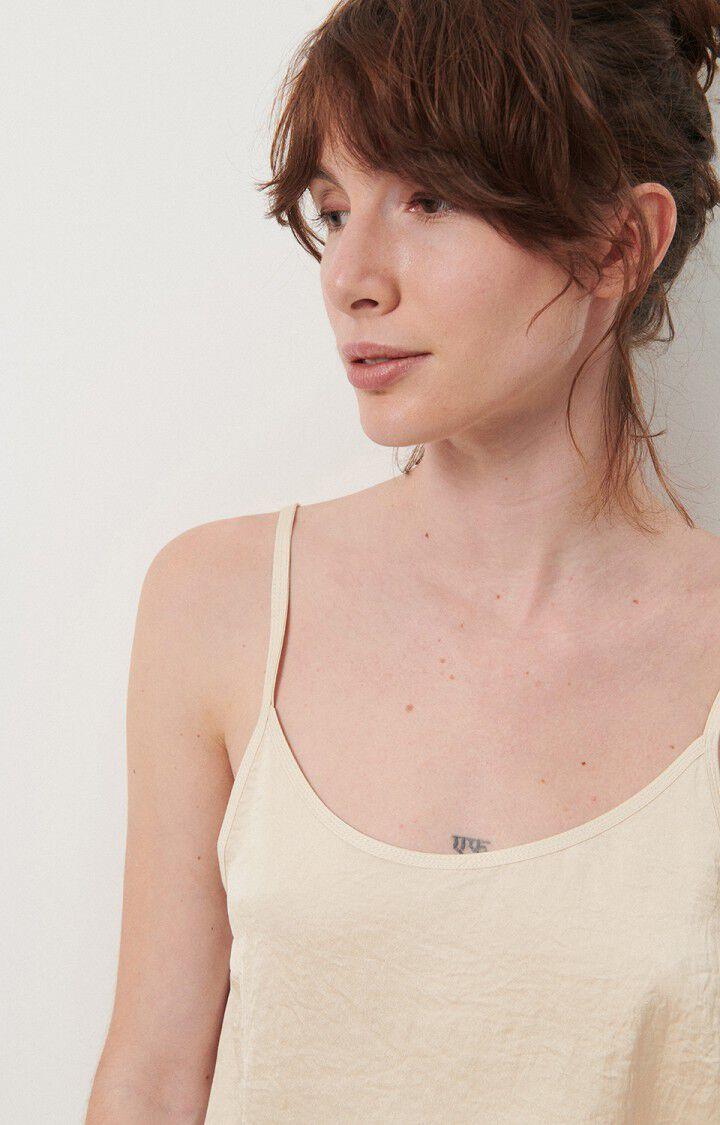 American Vintage Top Femme Widland - IVOIRE Fines Bretelles Beige - E24