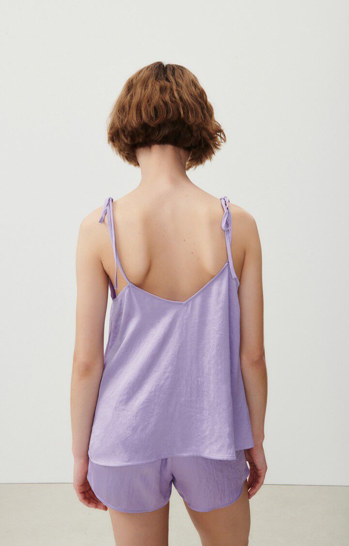 American Vintage Top Femme Widland - MAUVE 0 Fines Bretelles Violet - E23