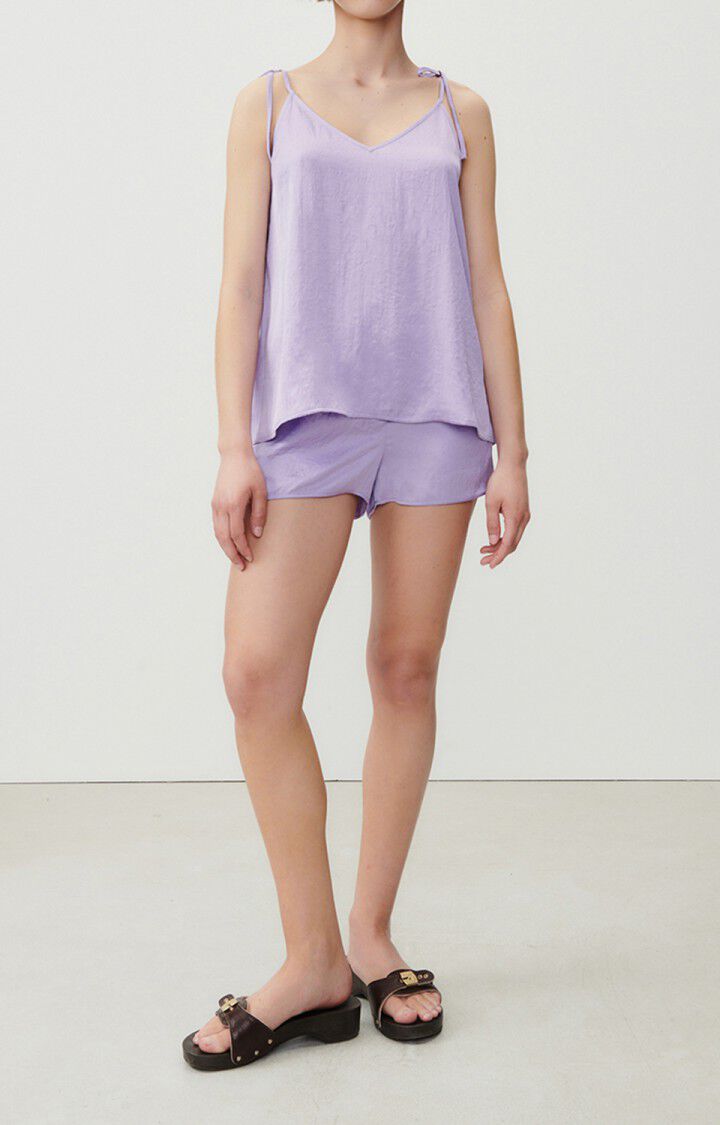 American Vintage Top Femme Widland - MAUVE 0 Fines Bretelles Violet - E23