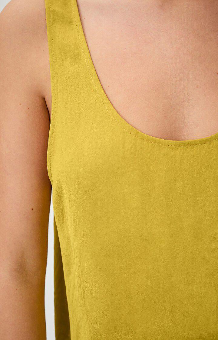 American Vintage Top Femme Widland - MORDORE Sans Manches Jaune - H22