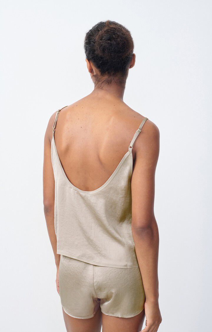 American Vintage Top Femme Widland - TOUNDRA 0 Fines Bretelles Beige - H23