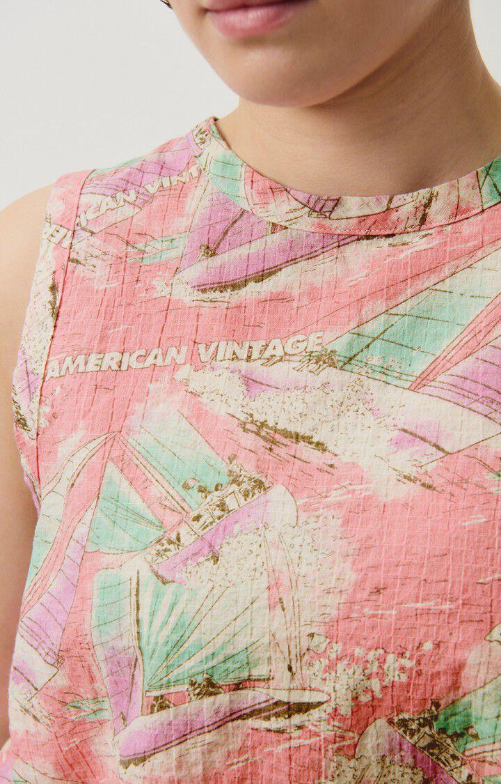 American Vintage Top Femme Ylyvow - MOLLY 0 Sans Manches Rose - E24