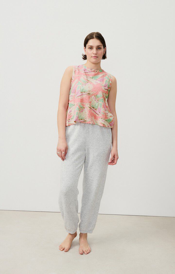 American Vintage Top Femme Ylyvow - MOLLY 0 Sans Manches Rose - E24