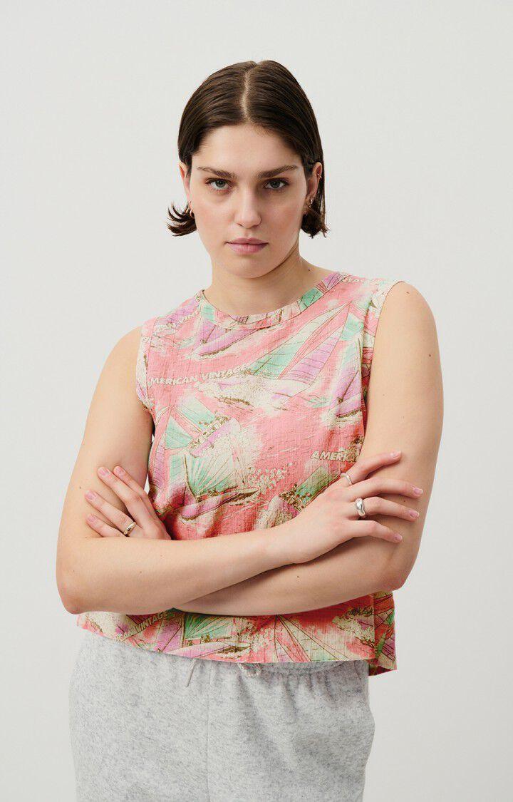american vintage Top femme Ylyvow - MOLLY 0 Sans manches Rose - E24