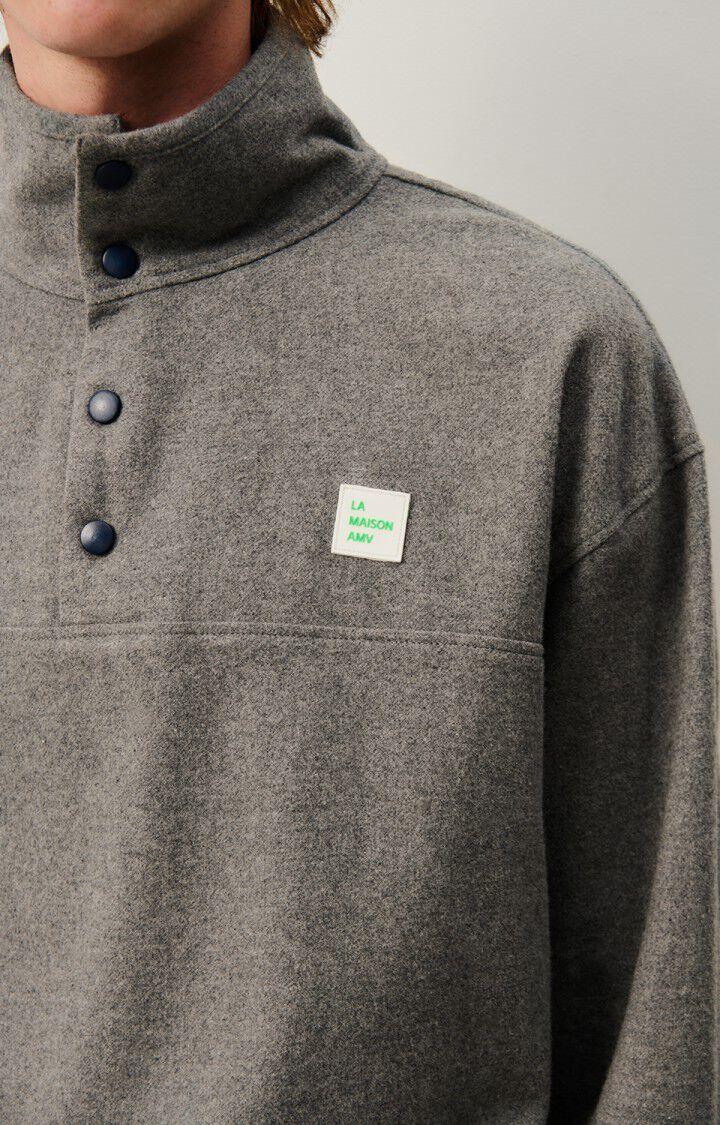 American Vintage Top Homme Vylow - GRIS CHINE 60 Manches Longues Gris - E25