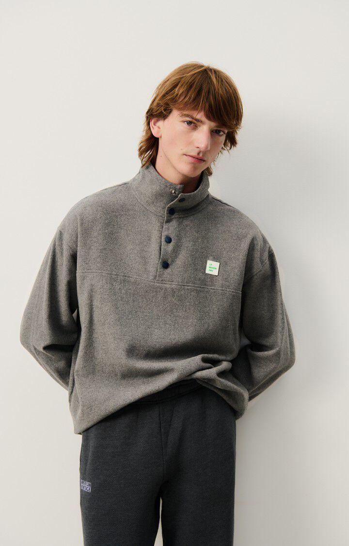 american vintage Top homme Vylow - GRIS CHINE 60 Manches longues Gris - E25