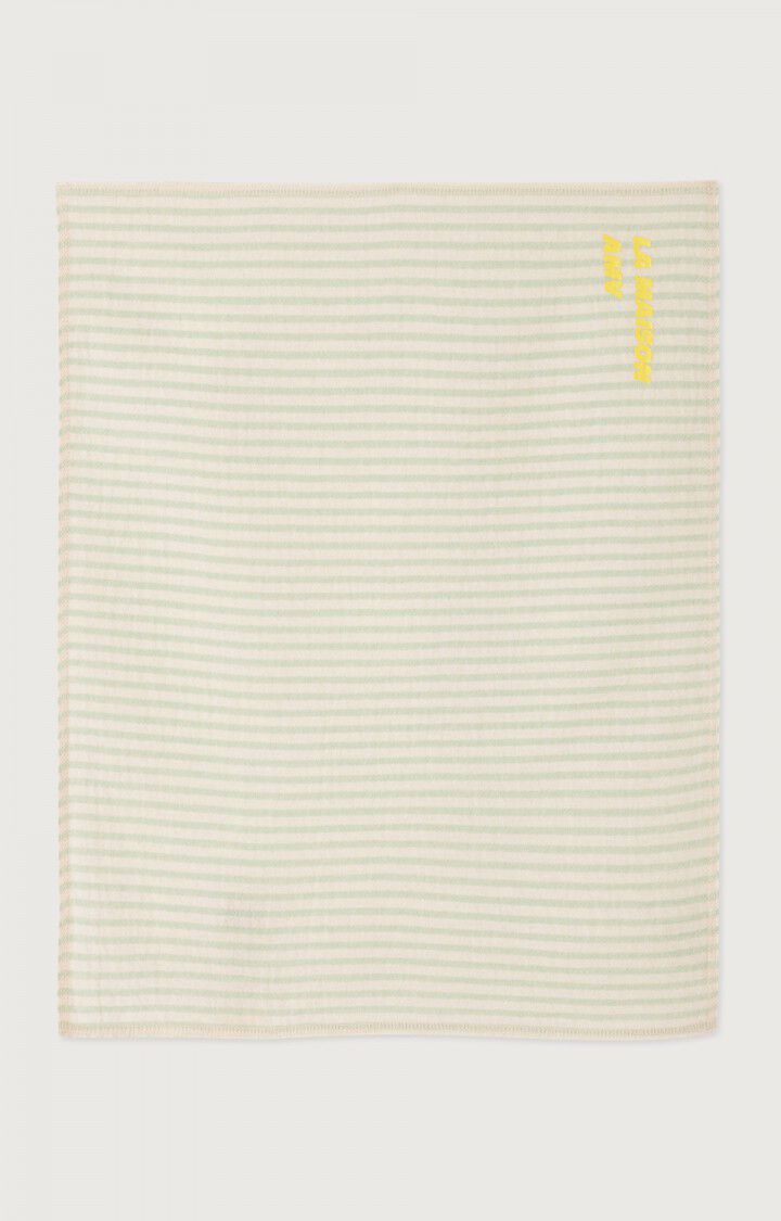 american vintage Torchon - RAYURES VERTES Beige - MARKET