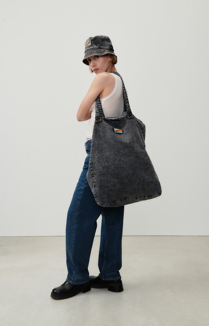 american vintage Tote bag Yopday - SALT AND PEPPER Gris - E24