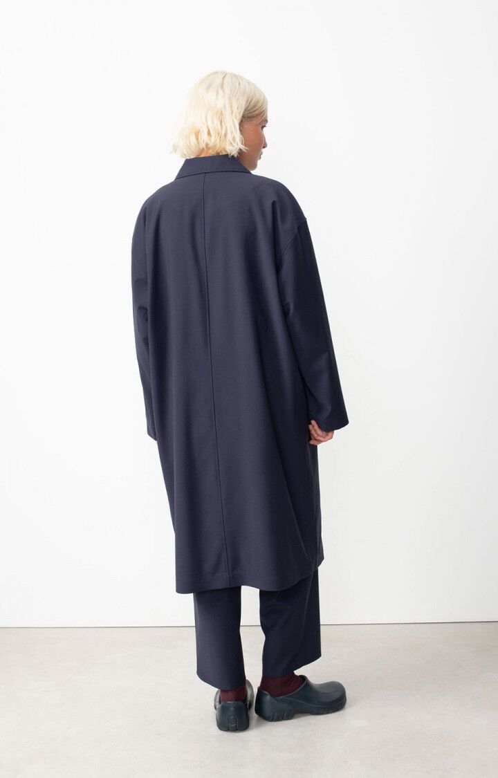 American Vintage Trench Femme Doacity - NAVY 51 Manches Longues Bleu - E25