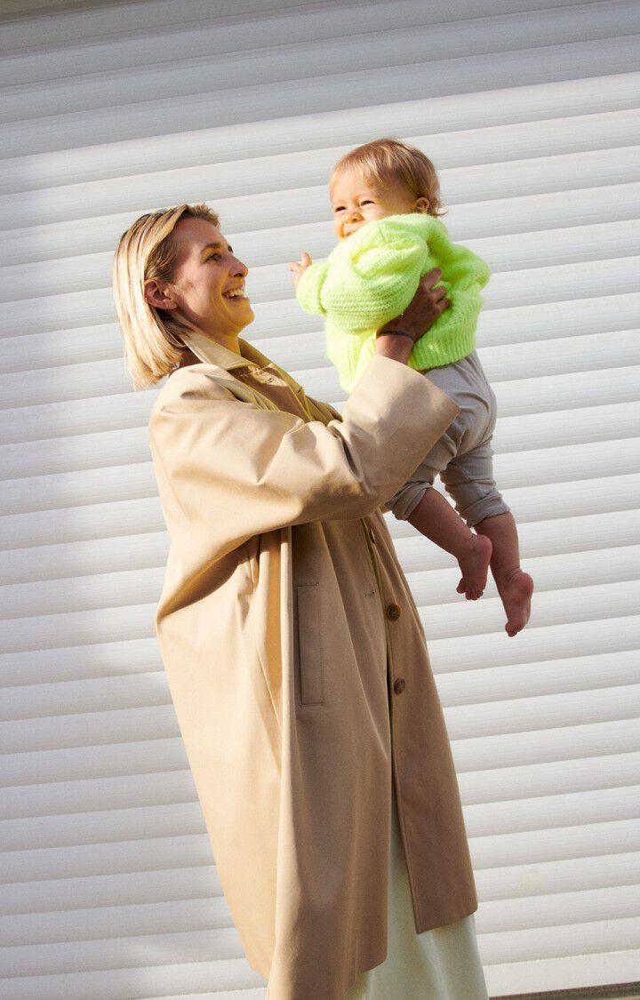 American Vintage Trench Femme Gozzy - SESAME 72 Manches Longues Beige - E25