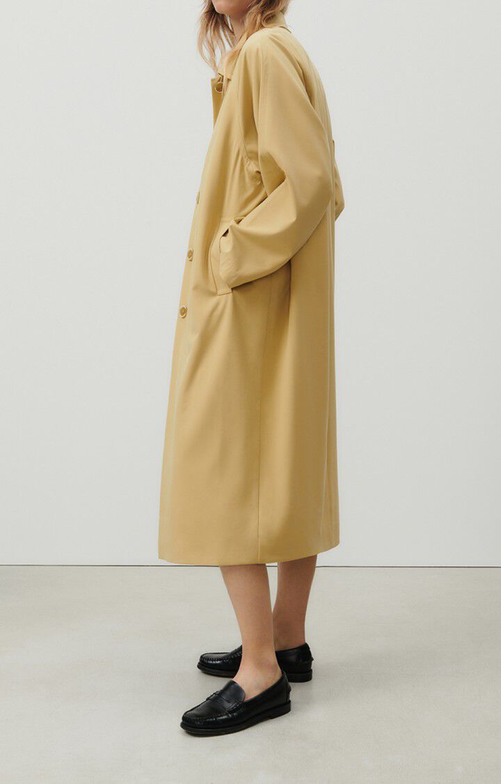 American Vintage Trench Femme Kabird - POIS CHICHE 62 Manches Longues Beige - H23