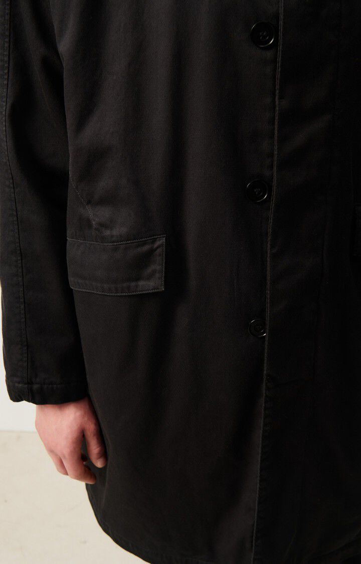 American Vintage Trench Homme Izatown - CARBONE 59 Manches Longues Noir - H24