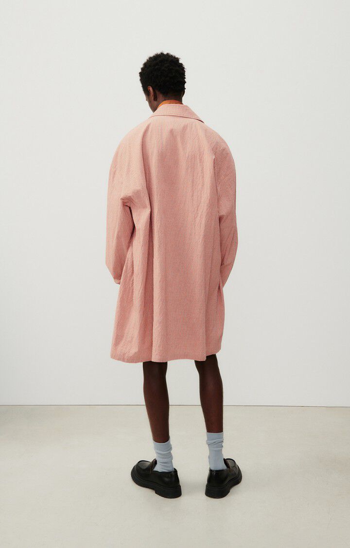 American Vintage Trench Homme Keostreet - RAYURES GRISES ET ORANGE 55 Manches Longues Orange - E24