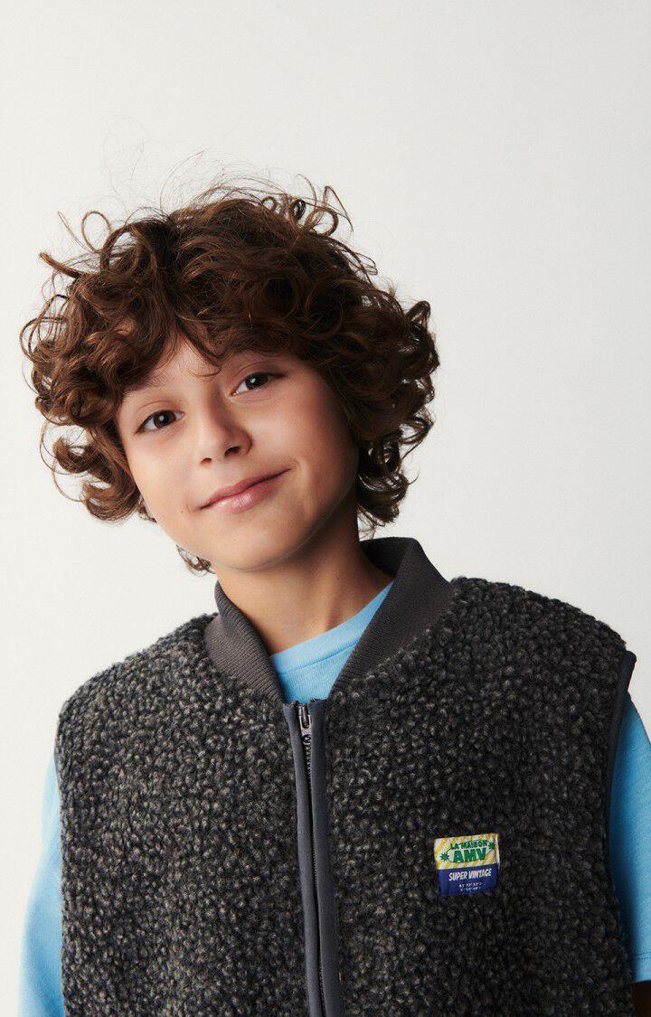 American Vintage Veste Enfant Hoktown - ANTHRACITE CHINE 0 Sans Manches Gris - E24