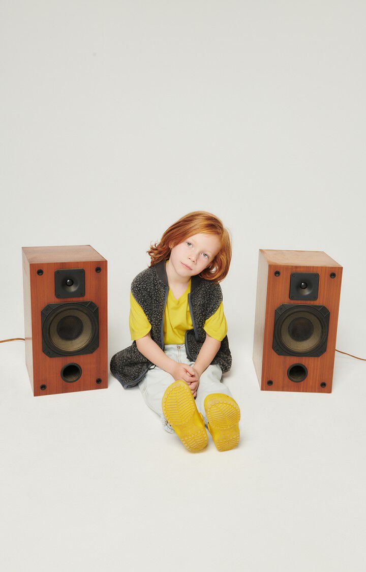 American Vintage Veste Enfant Hoktown - ANTHRACITE CHINE 0 Sans Manches Gris - E24