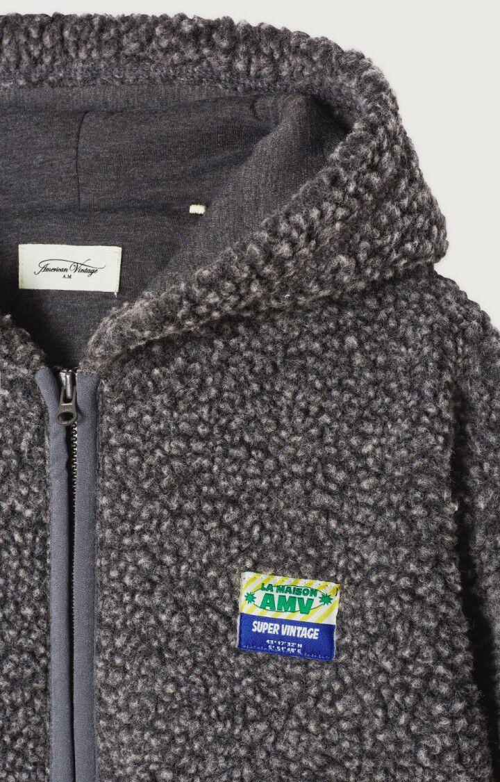 American Vintage Veste Enfant Hoktown - ANTHRACITE CHINE 33 Manches Longues Gris - E25