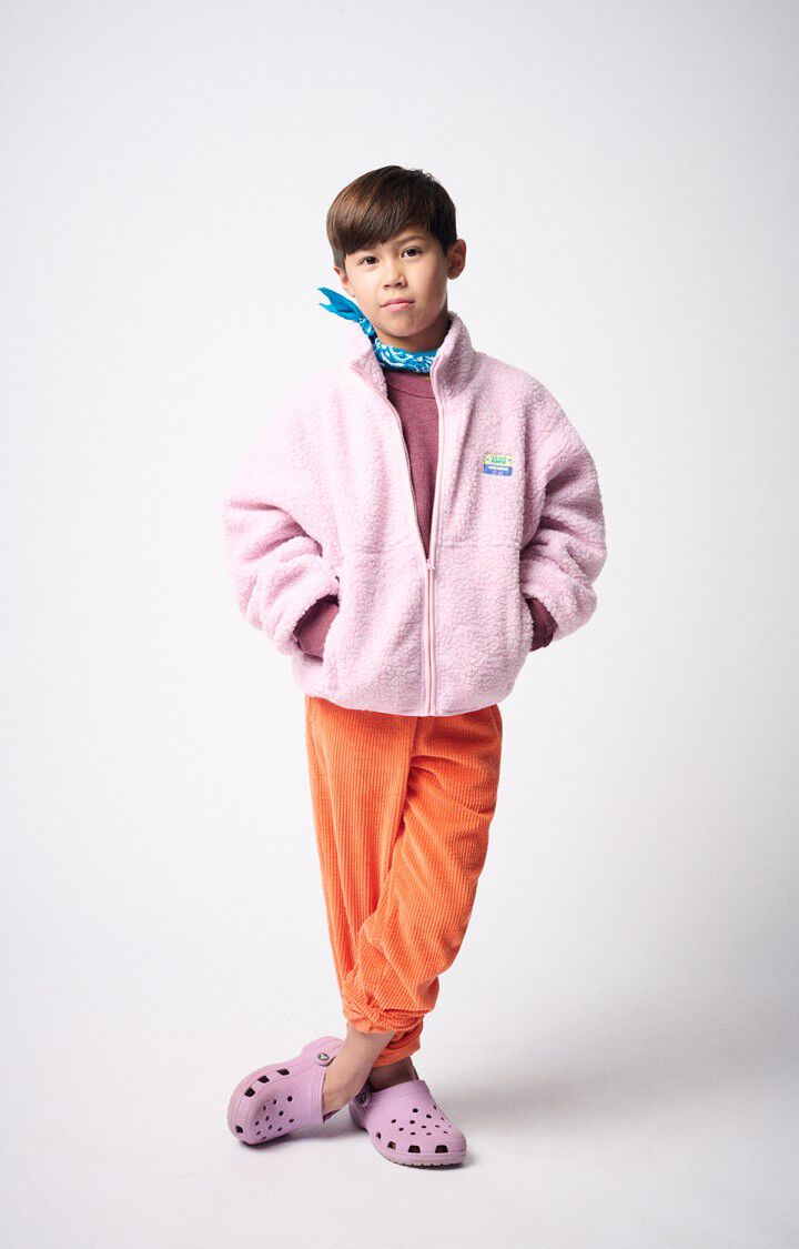 american vintage Veste enfant Hoktown - DRAGEE CHINE 35 Manches longues Rose - E25