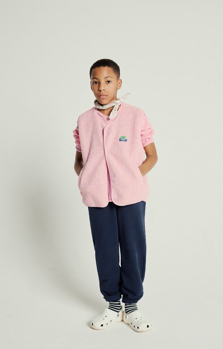 american vintage Veste enfant Hoktown - DRAGEE CHINE Sans manches Rose - E25