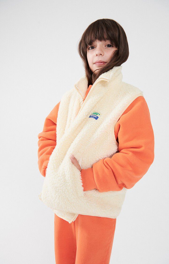 american vintage Veste enfant Hoktown - ECRU 0 Sans manches Beige - H24