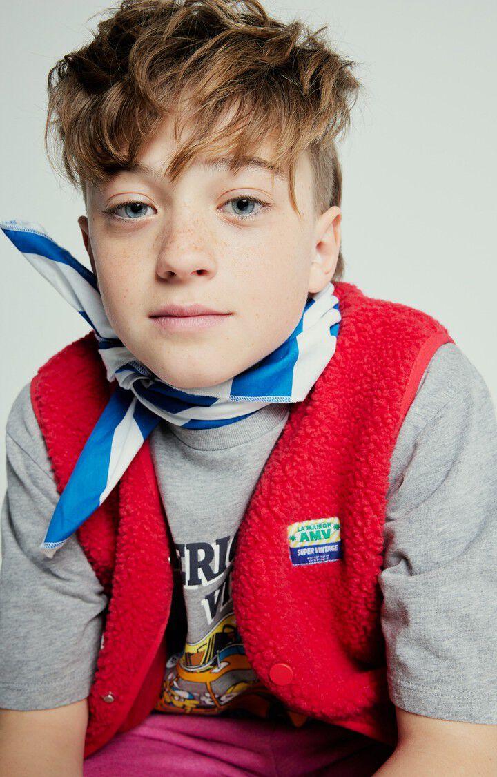 American Vintage Veste Enfant Hoktown - FRAISE Sans Manches Rouge - E25