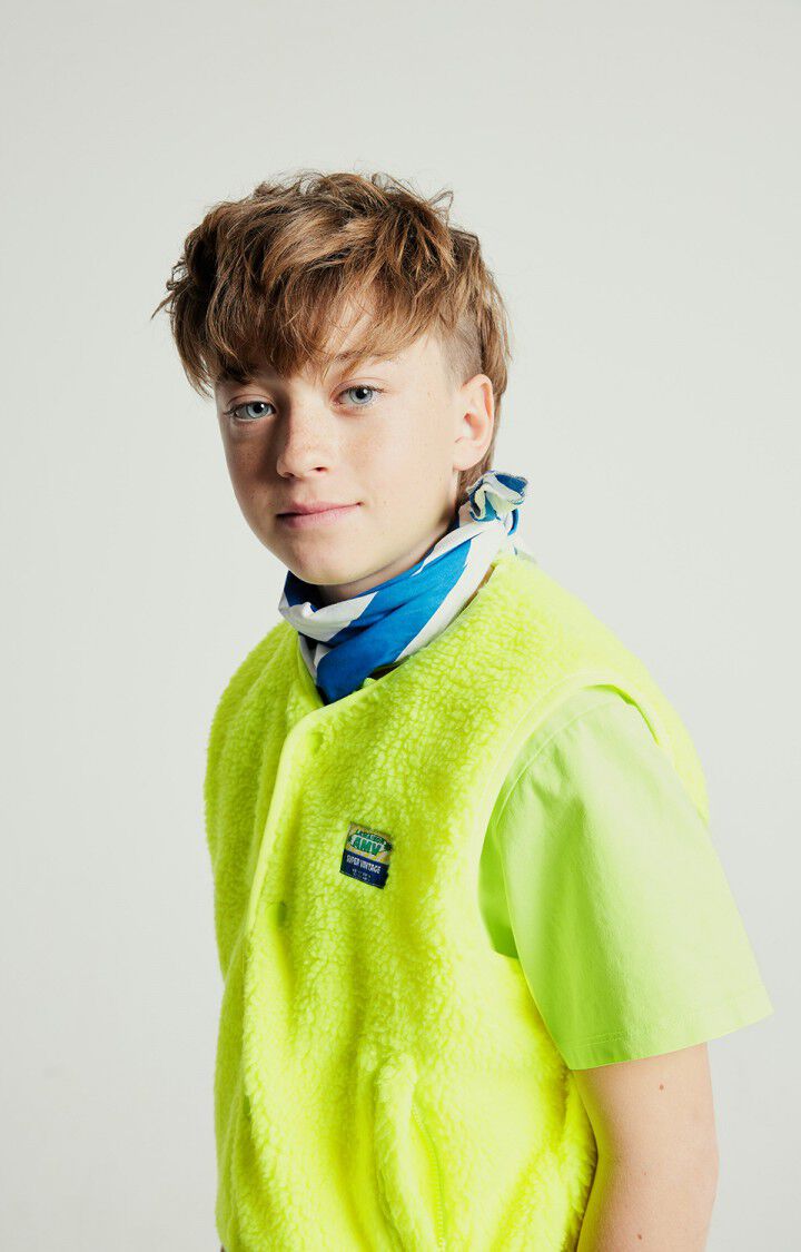 American Vintage Veste Enfant Hoktown - JAUNE FLUO Sans Manches Jaune - E25