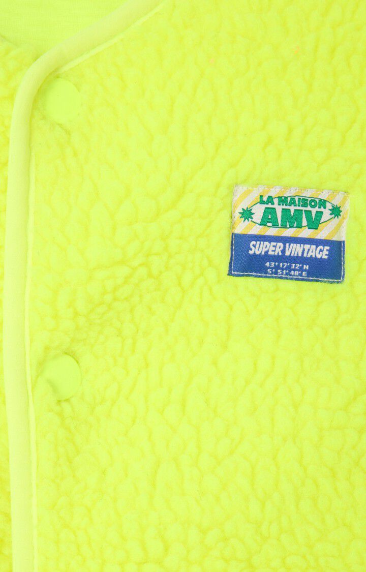 American Vintage Veste Enfant Hoktown - JAUNE FLUO Sans Manches Jaune - E25