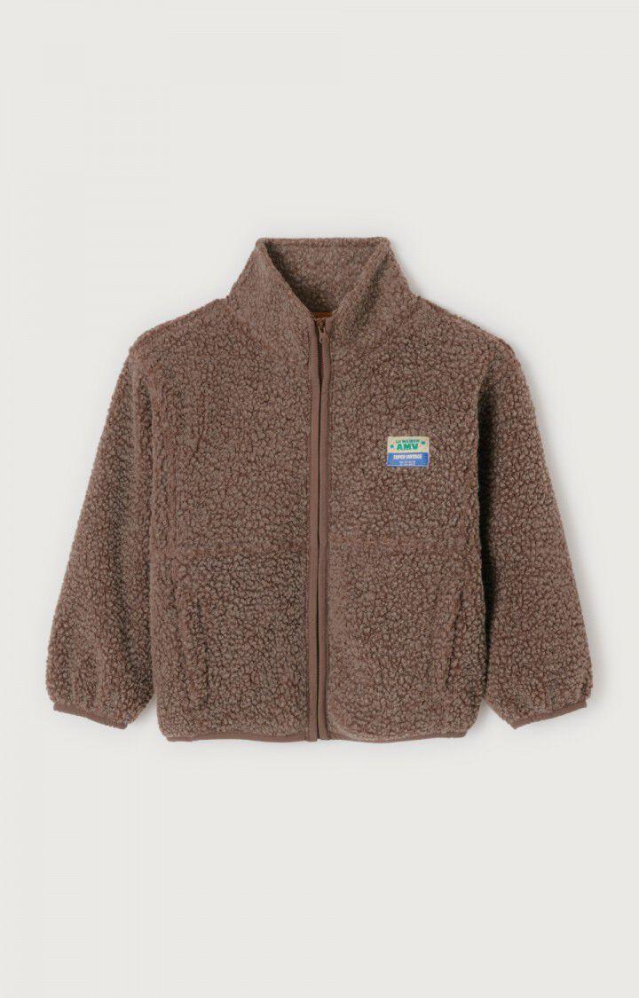 American Vintage Veste Enfant Hoktown - MARRON GLACE CHINE 35 Manches Longues Marron - H24