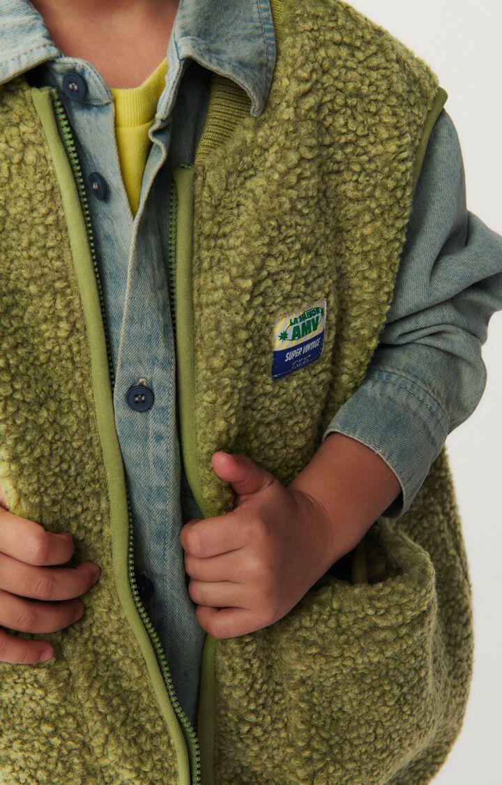 American Vintage Veste Enfant Hoktown - OLIVERAIE CHINE 0 Sans Manches Vert - E24