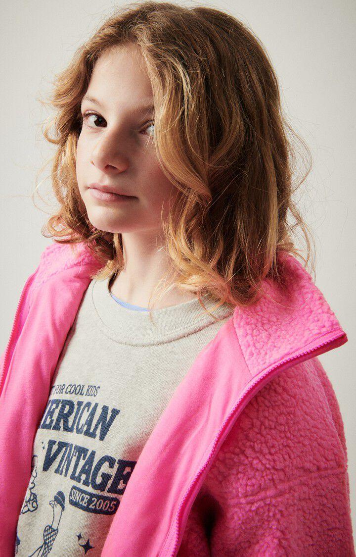 American Vintage Veste Enfant Hoktown - PINK ACID CHINE 35 Manches Longues Rose - H24