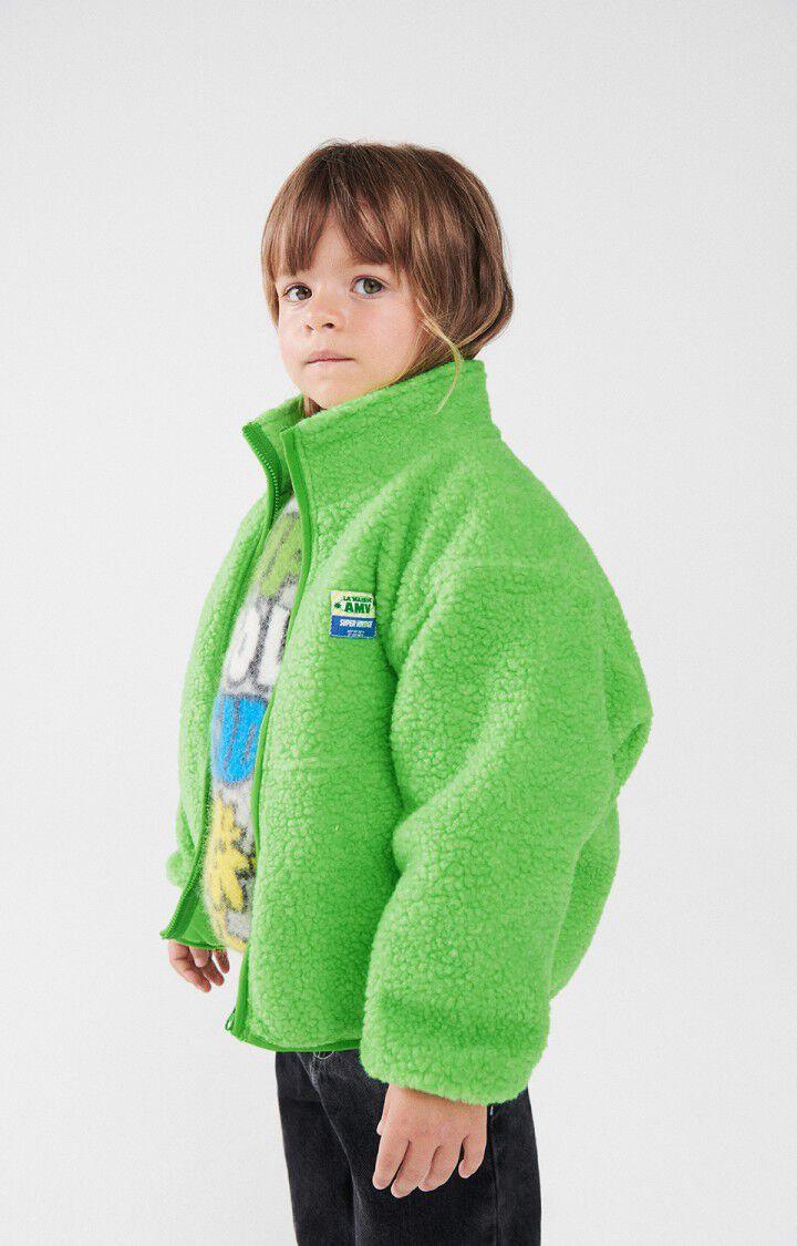 American Vintage Veste Enfant Hoktown - VERT FLUO CHINE 35 Manches Longues Vert - H24
