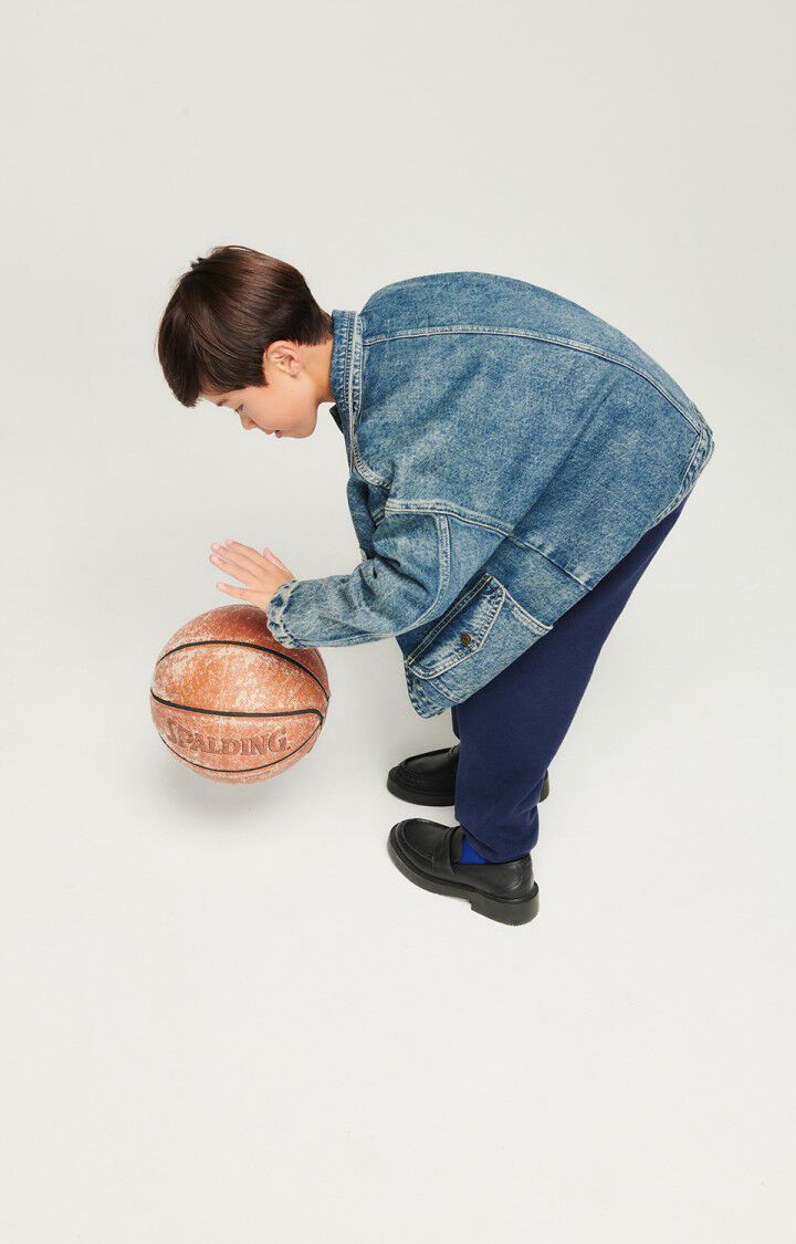 American Vintage Veste Enfant Joybird - DIRTY 29 Manches Longues Bleu - E24