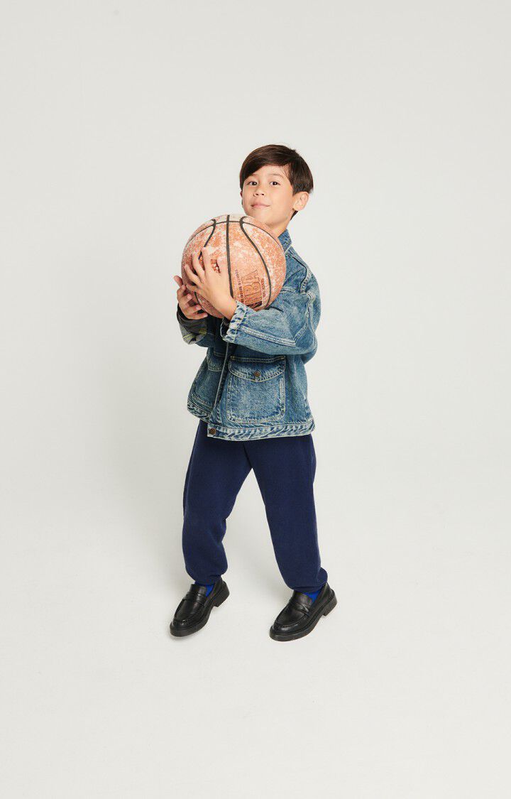 American Vintage Veste Enfant Joybird - DIRTY 29 Manches Longues Bleu - E24