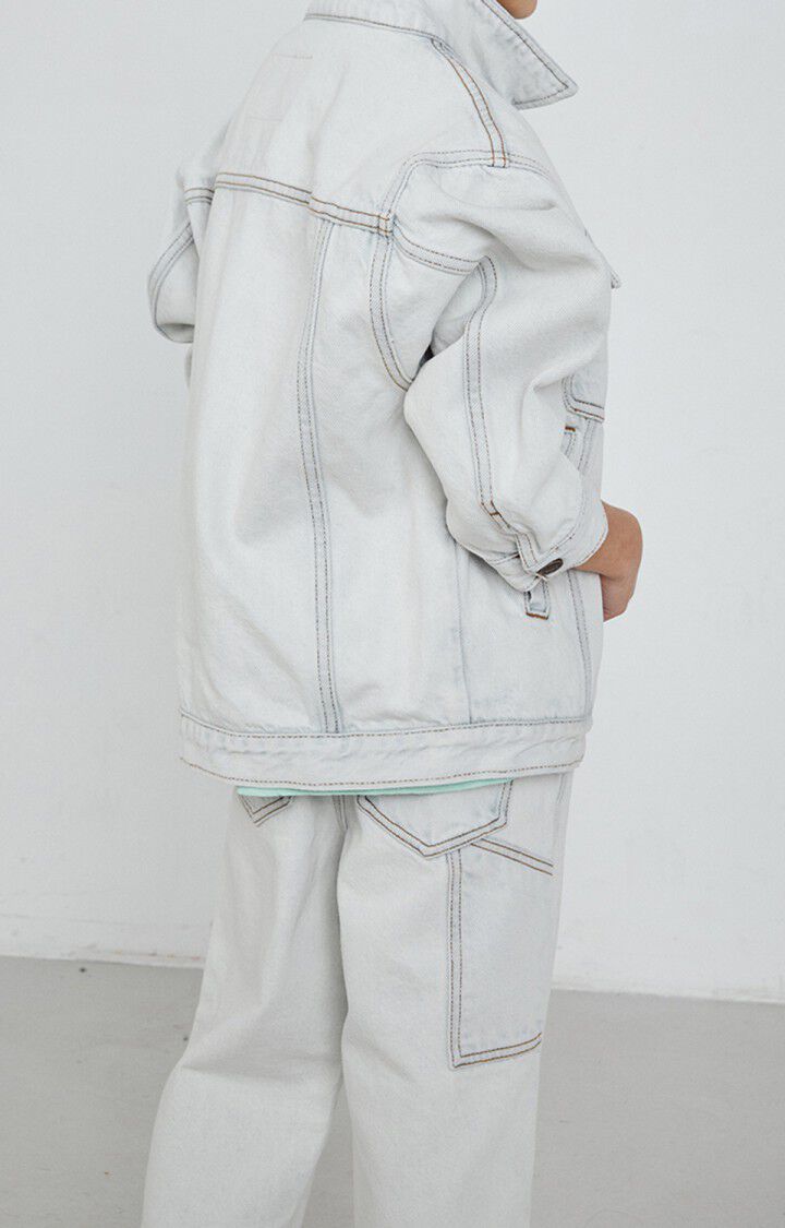 American Vintage Veste Enfant Joybird - SUPER BLEACHED 32 Manches Longues Blanc - E23