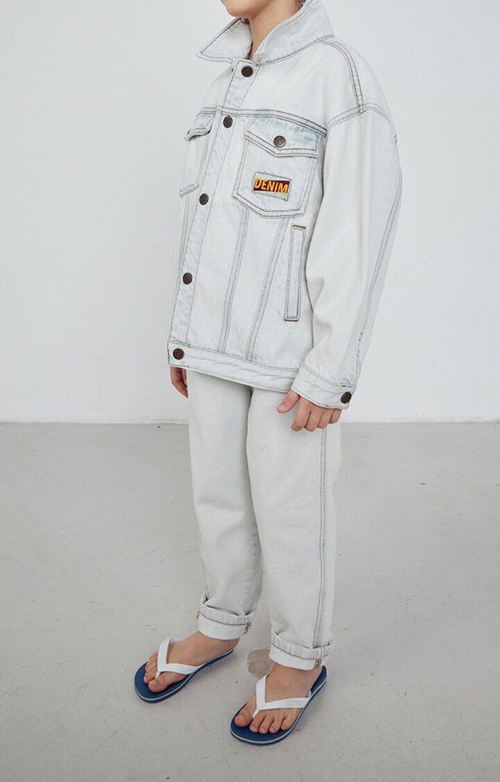 American Vintage Veste Enfant Joybird - SUPER BLEACHED 32 Manches Longues Blanc - E23