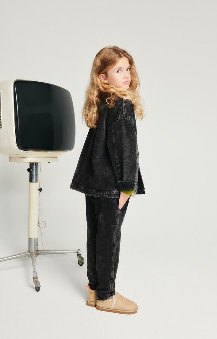 American Vintage Veste Enfant Yopday - BLACK 29 Manches Longues Noir - E24